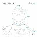 Ver imagem 3 de Assento Sanitário Ravena Branco para Vaso Deca