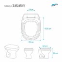 Ver imagem 2 de Assento Sanitário Sabatini Azul Para Louça Icasa