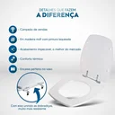 Ver imagem 4 de Assento Sanitário Thema Branco para Vaso Incepa
