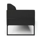 Ver imagem 3 de Sofá Namoradeira Base Industrial Alta Preto Marisa Veludo D03 - D\'rossi Cor Preto