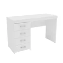 Ver imagem 3 de Escrivaninha Malta 4 Gavetas 120cm Branca