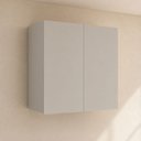 Ver imagem 1 de Armário Aéreo 80cm 2 Portas Cozinha Lisboa Branco/Off White