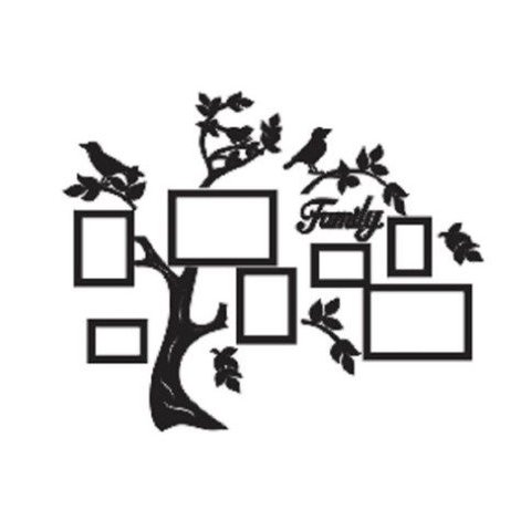 Porta Retrato de Parede em Mdf - em Mdf Branco