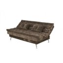 Ver imagem 2 de Sofá Cama-Bicama Matrix Salomé em Tecido Suede Amassado Marrom