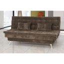 Ver imagem 4 de Sofá Cama-Bicama Matrix Salomé em Tecido Suede Amassado Marrom