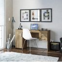 Ver imagem 7 de Escrivaninha Miranda 2 Gavetas 1 Porta 135cm Politorno