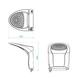 Ducha Acqua Jet Ultra 5500W com Haste Para Controle de Temperatura Branco e Cromado - Lorenzetti - 5