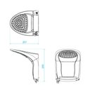 Ver imagem 6 de Ducha Acqua Jet Ultra 5500W com Haste Para Controle de Temperatura Branco e Cromado - Lorenzetti