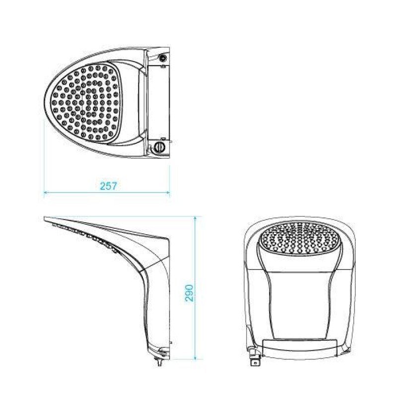 Ducha Acqua Jet Ultra 5500W com Haste Para Controle de Temperatura Branco e Cromado - Lorenzetti - 7