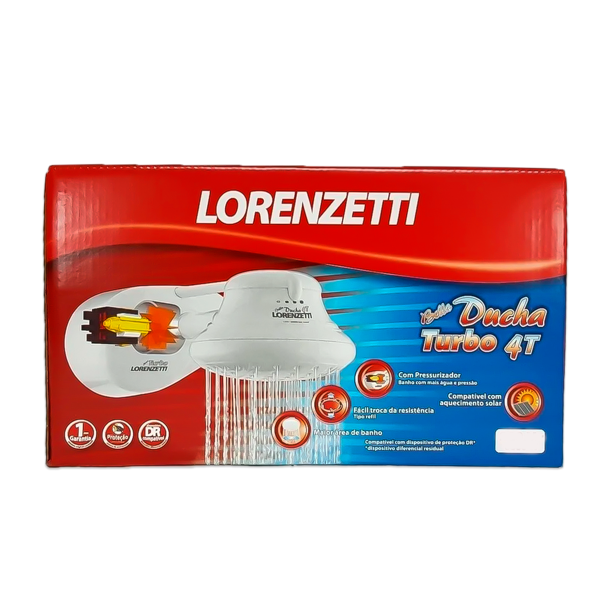 Chuveiro Lorenzetti Bella Ducha Turbo Ultra 4T 127v 5500w - 3