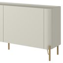 Ver imagem 7 de Rack para Sala de Estar TV 85 pol 4 Portas Pés Industrial Dourado Alef I03 Luna - Lyam Decor