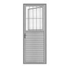 Porta Alumínio Brilhante 210x80 L.25 Vidro Mini Boreal LADO ESQUERDO - 1