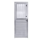 Ver imagem 1 de Porta Alumínio Brilhante 210x80 L.25 Vidro Mini Boreal Lado Esquerdo