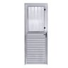 Porta Alumínio Brilhante 210x80 L.25 Vidro Mini Boreal Lado Esquerdo - 1