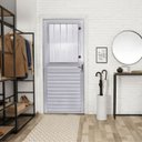 Ver imagem 2 de Porta Alumínio Brilhante 210x80 L.25 Vidro Mini Boreal Lado Esquerdo