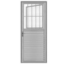 Ver imagem 1 de Porta Alumínio Brilhante 210x80 L.25 Vidro Mini Boreal Lado Esquerdo