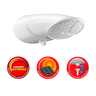 Ducha Lorenzetti Top Jet Multitemperaturas 7500w 220v Branco - 4