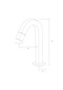 Ver imagem 2 de Torneira para Lavatório Lavabo Banheiro Slim Tube Quadrada Bica Baixa Pratica Inox Cromado Luxo1/4v