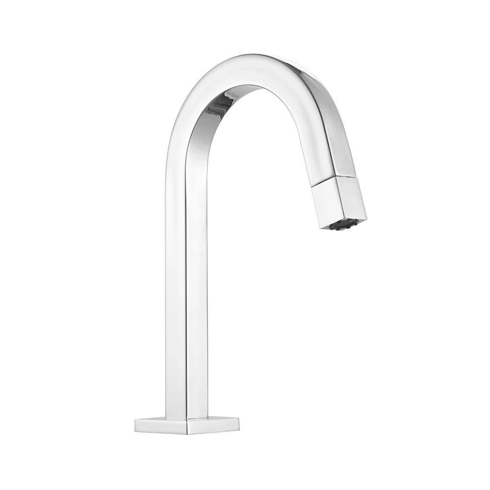 Torneira para Lavatório Lavabo Banheiro Slim Tube Quadrada Bica Baixa Pratica Inox Cromado Luxo1/4v 