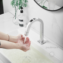 Ver imagem 3 de Torneira para Lavatório Lavabo Banheiro Slim Tube Quadrada Bica Baixa Pratica Inox Cromado Luxo1/4v