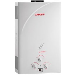 Aquecedor de Água a Gás Lorenzetti Lz 1600 N Gn - Gás Natural - 1 Aquecedor de Água a Gás Lorenzetti Lz 1600 N Gn - Gás Natural - 1