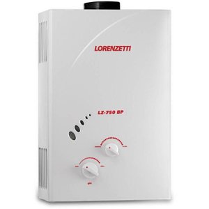 Aquecedor de Água a Gás Lorenzetti Lz 750bp Gn 7,5 Litros