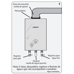 Aquecedor de Água a Gás Mecânico Lorenzetti Lz 750bp para Glp - 2