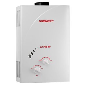 Aquecedor de Água a Gás Mecânico Lorenzetti Lz 750bp para Glp