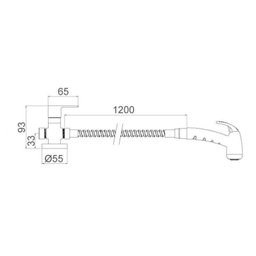 Ducha Higiênica com Derivação 1984 Lorenvogue Cromado Lorenzetti - 2