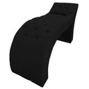 Ver imagem 2 de Maca Estética Estofada em Captonê Suede Preto - Dominic Decor