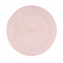 Ver imagem 1 de Jogo americano 6 (unidades) Tressê redondo - Rosa Chá