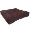 Almofada Futon Cadeiras Bancos Áreas 60x60 Cm Marrom - 1