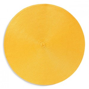 Jogo americano redondo 4 unidades - Amarelo nascer do Sol