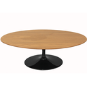 Ver imagem 1 de Mesa de Jantar Saarinen Preta Tampo Amadeirado 1,80cm Oval