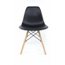 Ver imagem 4 de Cadeira Eiffel com Base de Madeira Assento em Pp Goede Eiffel Interna Preta- Caixa C/ 4 Unidades