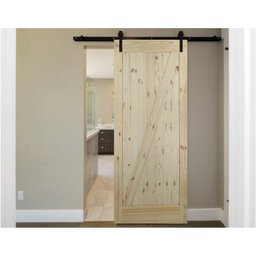 Porta de Madeira de Correr Tipo Celeiro Modelo K 81cm x 2,13M - 2