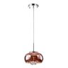 Pendente / Plafon Soho 1 x G9 Cobre e Transparente Bella Iluminação - 12 x 22 cm - 11