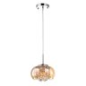 Lustre Pendente Cristal Vidro Ambar Soho Pd007am 22cm Bella - 11