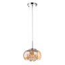Lustre Pendente Cristal Vidro Ambar Soho Pd007am 22cm Bella - 7