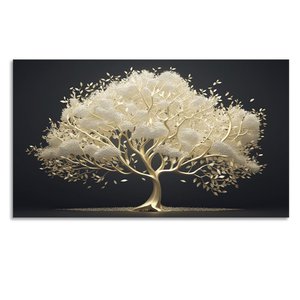 Quadro Decorativo Floral Pintura, Tela em Canvas ideal para  Sala, Quarto e Hall  (100x70 cm)