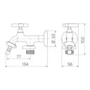 Ver imagem 2 de Torneira de Parede para Tanque Primor Docol Cromado