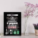 Ver imagem 2 de Quadro Decorativo Cozinha Pequena 24x18cm:Madeira branca