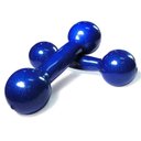 Ver imagem 2 de Kit Musculação Par de Halter 1 Kg Peso Academia + Par Luvas M para Treino