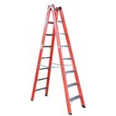 Ver imagem 1 de Escada Dupla de Aluminio e Fibra de Vidro Residencial 8 Degraus 2,4 Metros