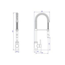 Torneira Misturador de Mesa para Cozinha Deca Spin Gourmet - 5