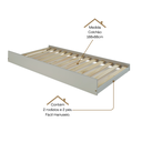Ver imagem 5 de Conjunto Cama Solteiro Inglesa com Cama Auxiliar em Madeira Maciça Verde
