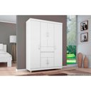 Ver imagem 3 de Guarda Roupa Solteiro 6 Portas e 2 Gavetas Ecom Ii Amêndola/Off White - Demóbile