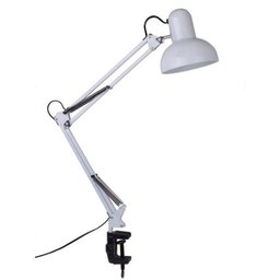 Luminária Mesa Articulável Retrô Vintage Estudo Leitura Branca Base e Garra LM1754 - 3 Luminária Mesa Articulável Retrô Vintage Estudo Leitura Branca Base e Garra LM1754 - 3
