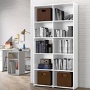 Ver imagem 2 de Estante para Escritório Quarto Livreiro Multiuso Holanda - Branco