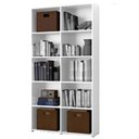 Ver imagem 1 de Estante para Escritório Quarto Livreiro Multiuso Holanda - Branco